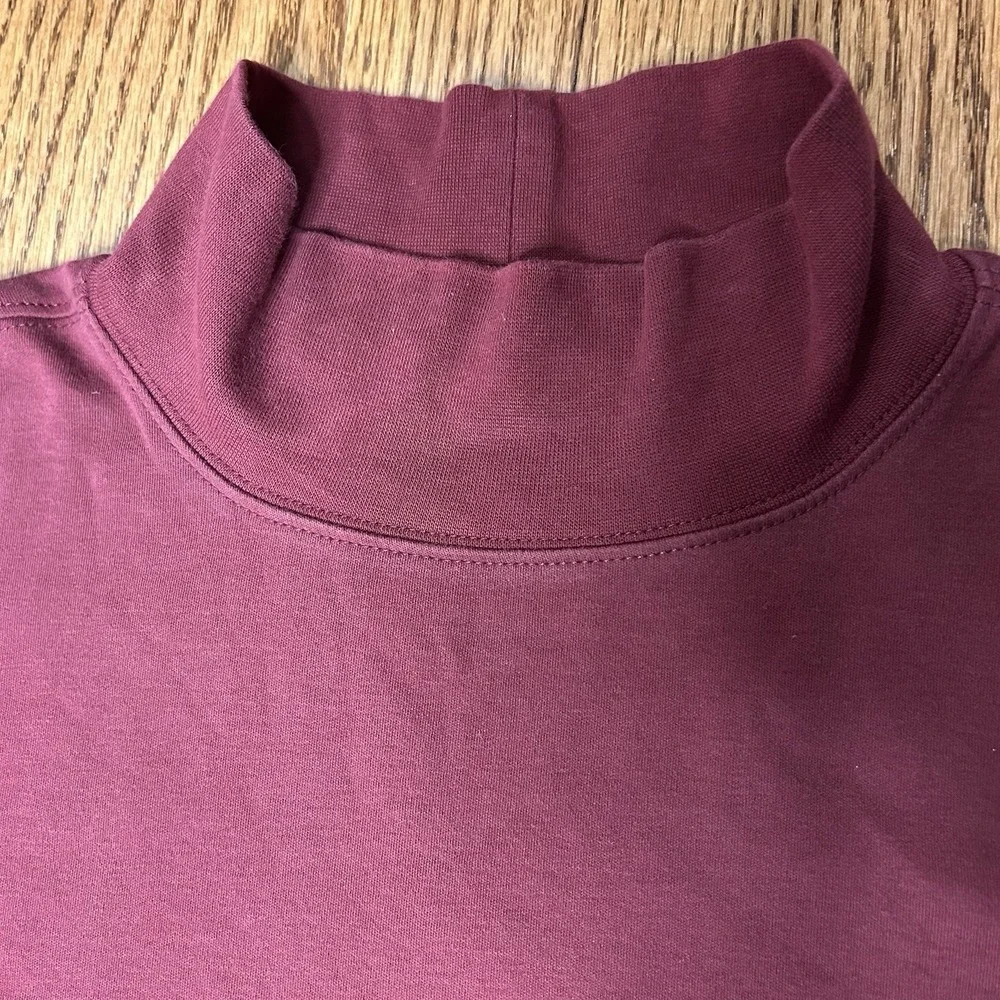 L.L Bean Long Sleeve Turtle Neck Sweater Maroon Men's Large Reg
